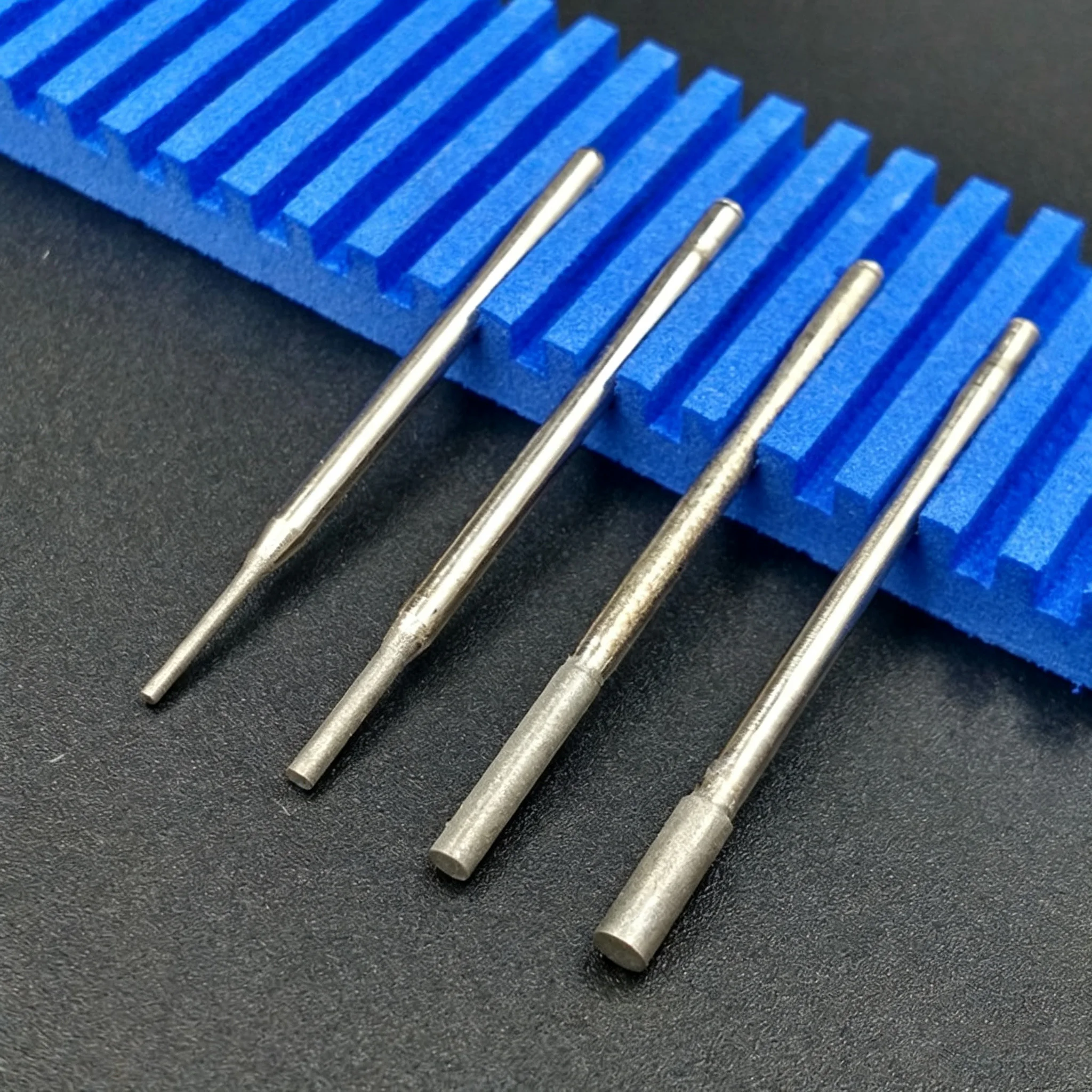 2/5/10Pcs 600/1200Grit Diamond Grinding Head Cylindrical Flat Head Jadeite and Jade Peeling, Polishing, and Grinding Heads