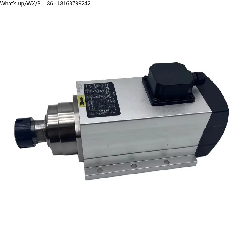 

High Speed Cnc Spindle Motor 4.5KW ER32 18000RPM /24000RPM 220V 380V Air Cooled Square Flanged Spindle Motor for Cnc