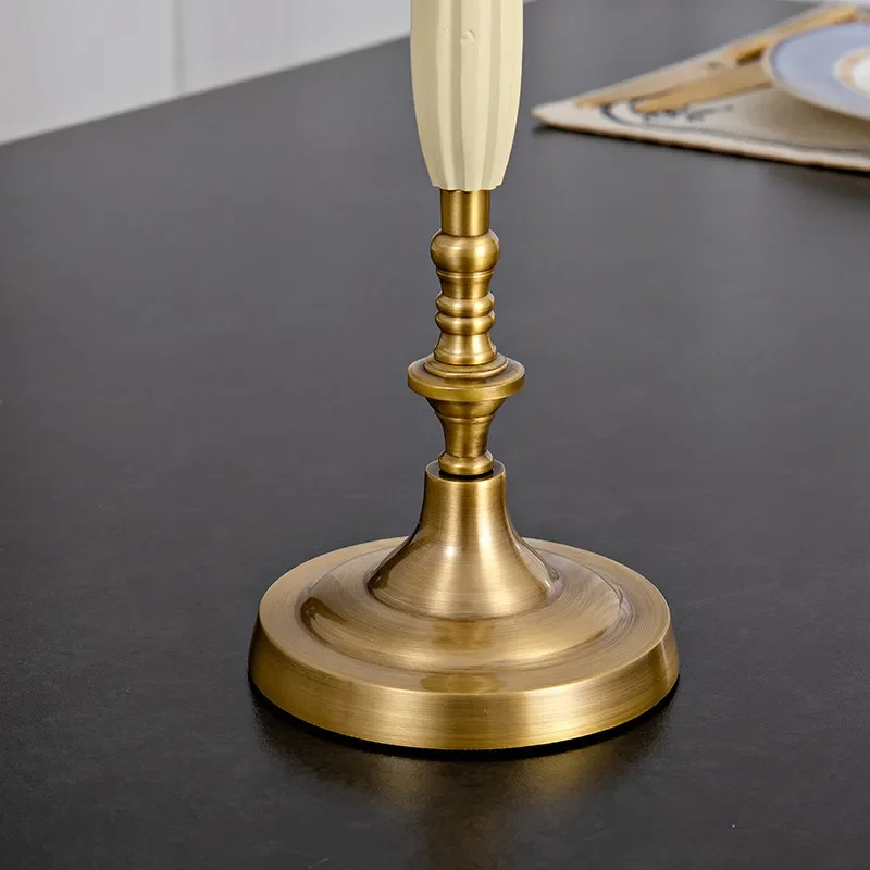 Limited Offer European Retro Three Arm Candle Holder Home Decoration Living Room Dining Table Decoration American Romantic Cand
