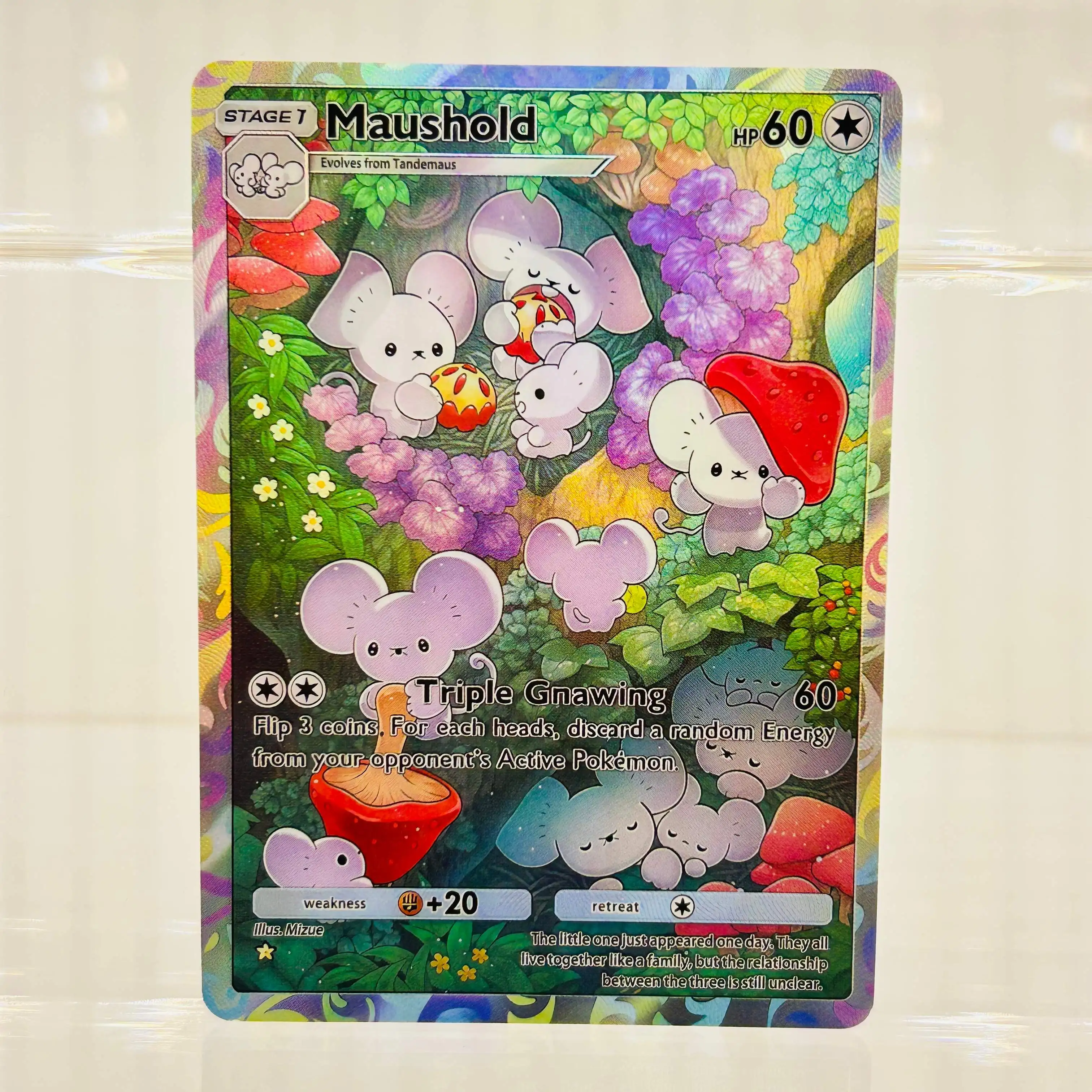 Maushold Englische Version Sammlerqualität DIY Folien-Textur Hervorragender Zustand Premium Anime-Sammelkarten