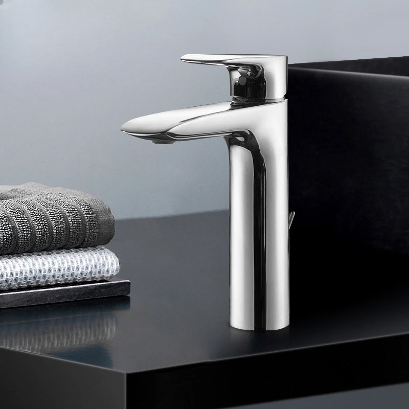 

Bathroom high handle single handle double control hot and cold water washbasin faucet TLG04304 04307B