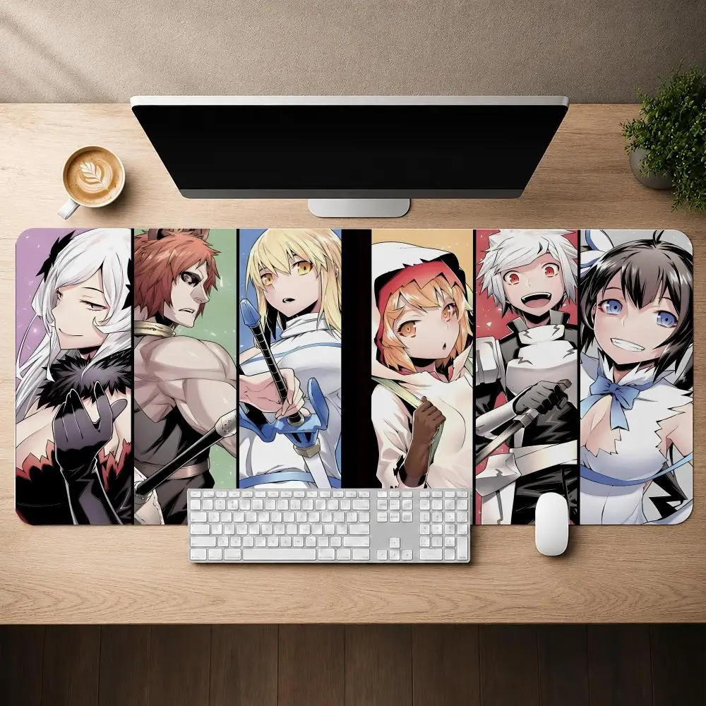 Is It Wrong To Try To Pick Up Girls In A Dungeon Mouse Pad Anti-Slip Rubber Base Extended Desk Mat For Gamers Office Accessories