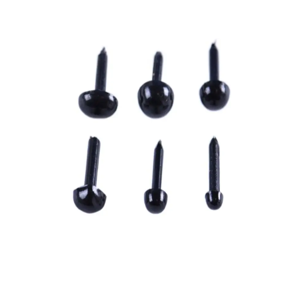 200 peças novos 200 peças olhos de plástico 3/4/5/6 mm mini olhos de segurança acessórios para bonecas faça você mesmo