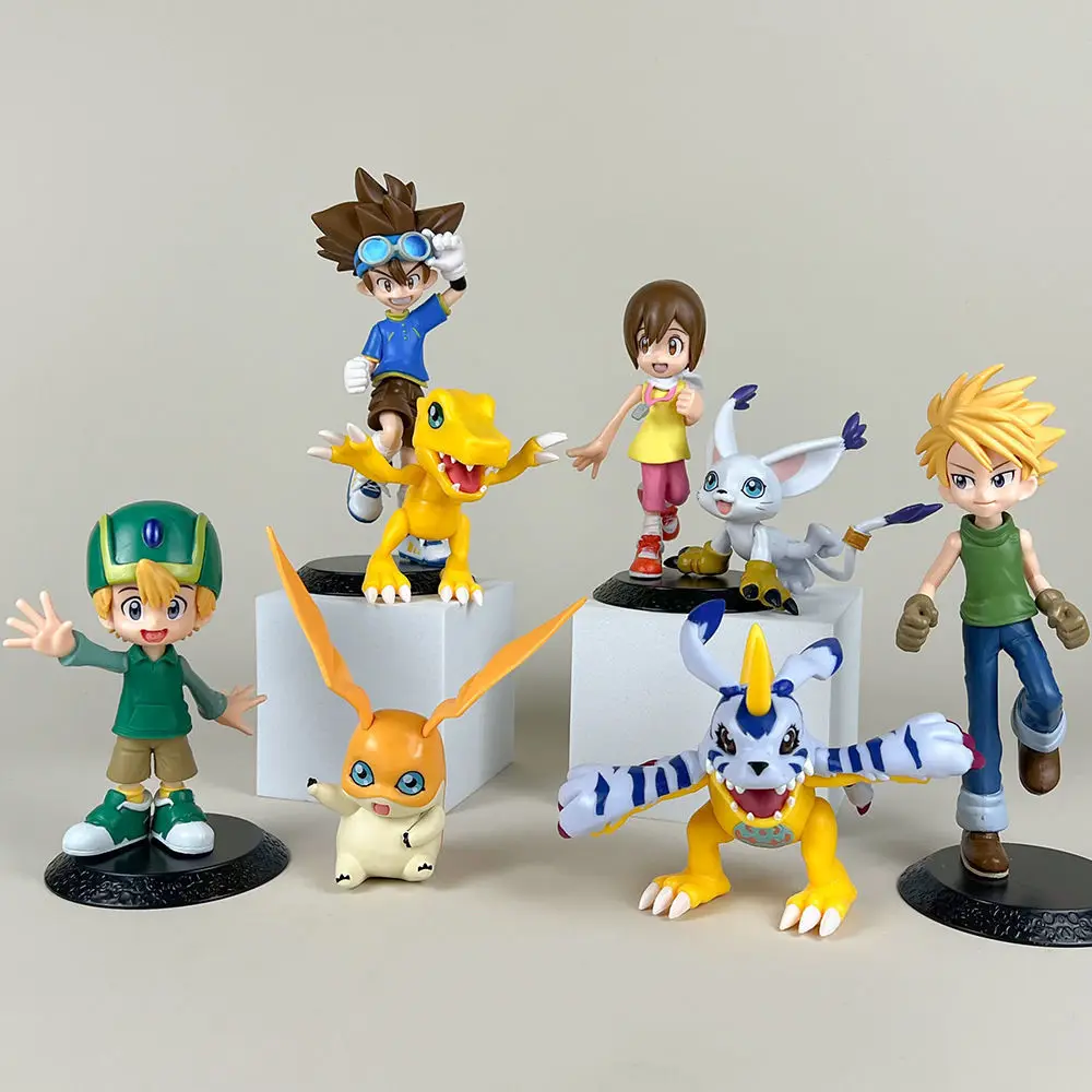 4 tipos de figuras NUEVAS de Digimon Adventure: Yagami Taichi, Ishida Yamato, Yagami Hikari, Takaishi Takeru. Modelo de acción en PVC, decoraciones y juguetes.