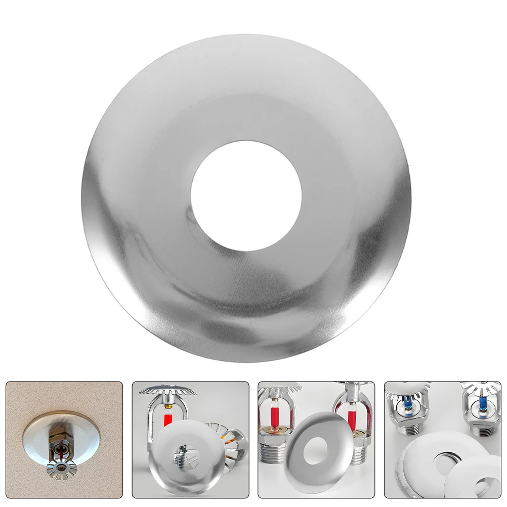 

5pcs Stainless Steel Fire Sprinkler Head Covers Decorative Wall Flanges Protective Pipe Covers For Sprinkler Systems Universal