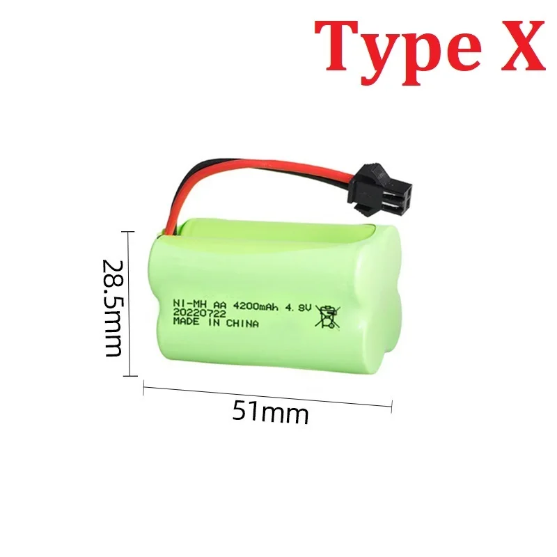 4.8V 4200mah akumulator NiMH na zabawki zdalnie sterowane samochody zbiorniki roboty łodzie pistolety Ni-MH AA 4.8v akumulator 3000mah (Model M lub