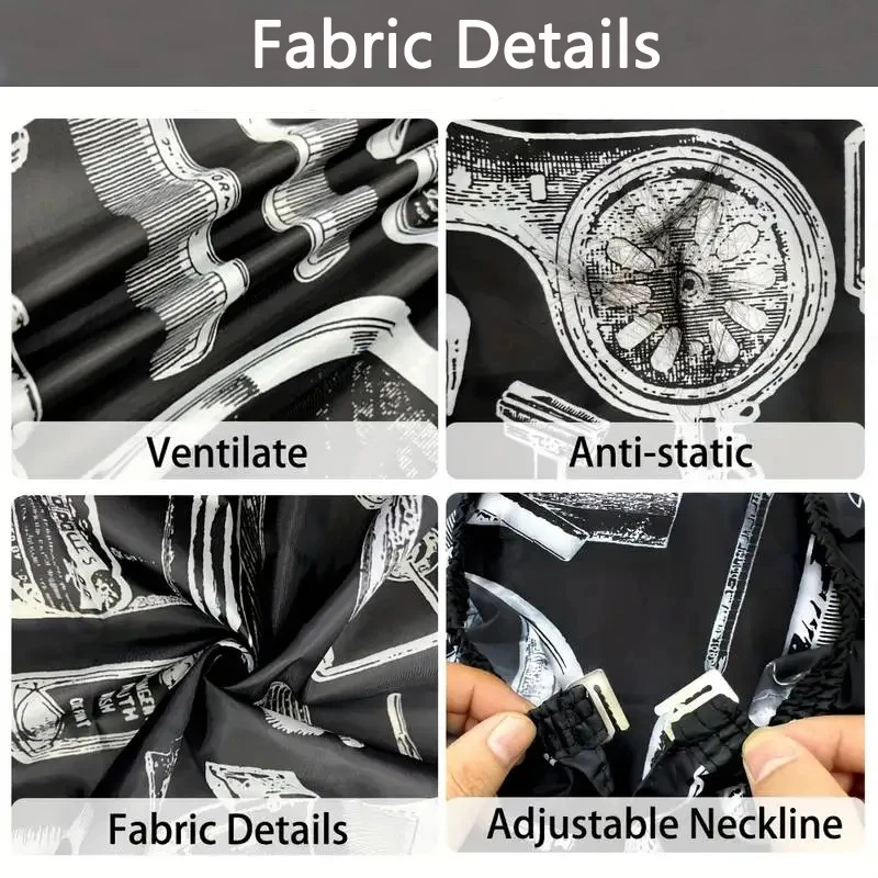 Professional Hair Cutting Apron Salon Barber Cape Hair Cutting Waterproof Cloth Hair Cutting Apron Barber Accessories view 4