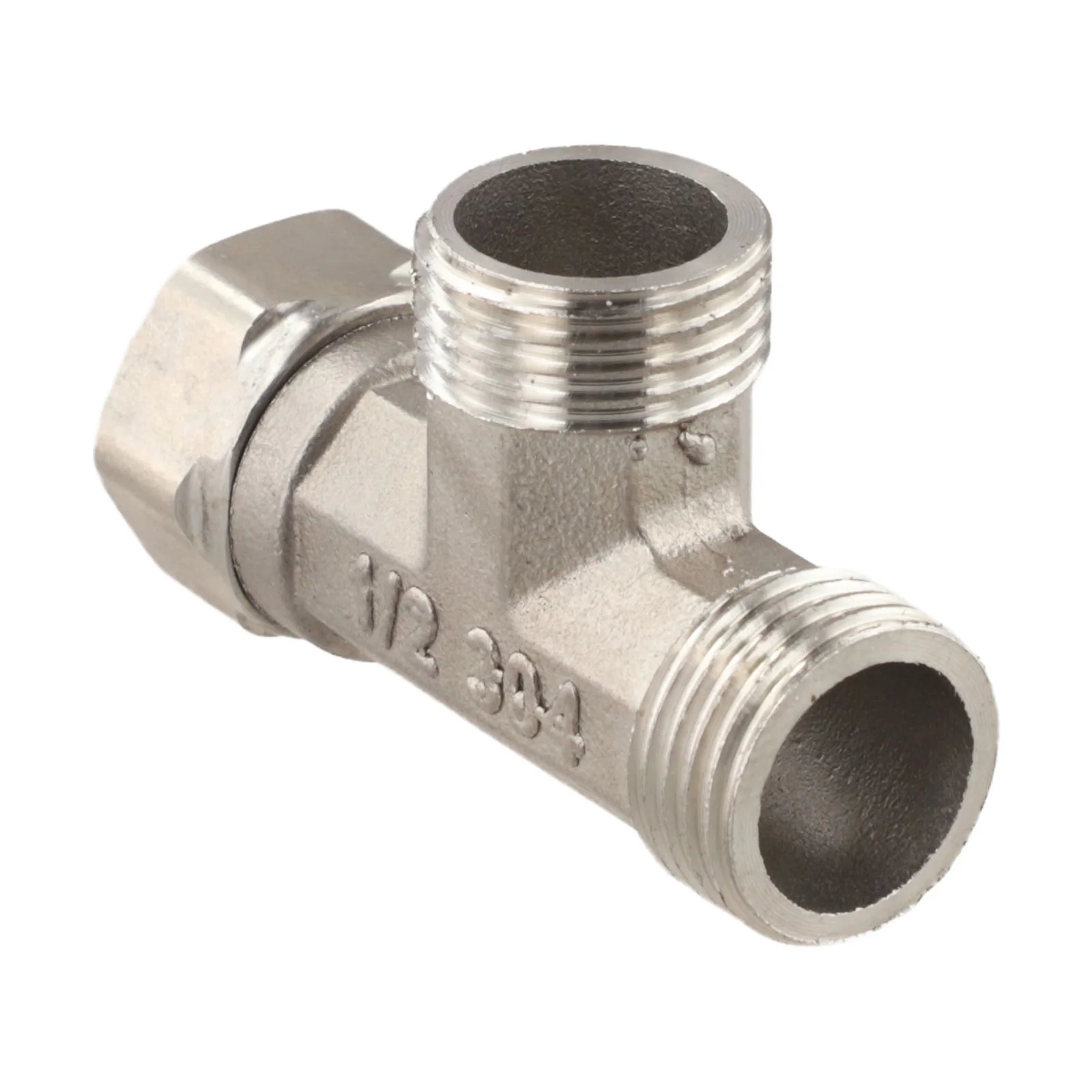 Toilet Diverter Valve Copper T Adapter G1/2 T-Valve For Bath Bidet Sprayer Shower Fitting 4 Points Copper Three-way Water Pipe