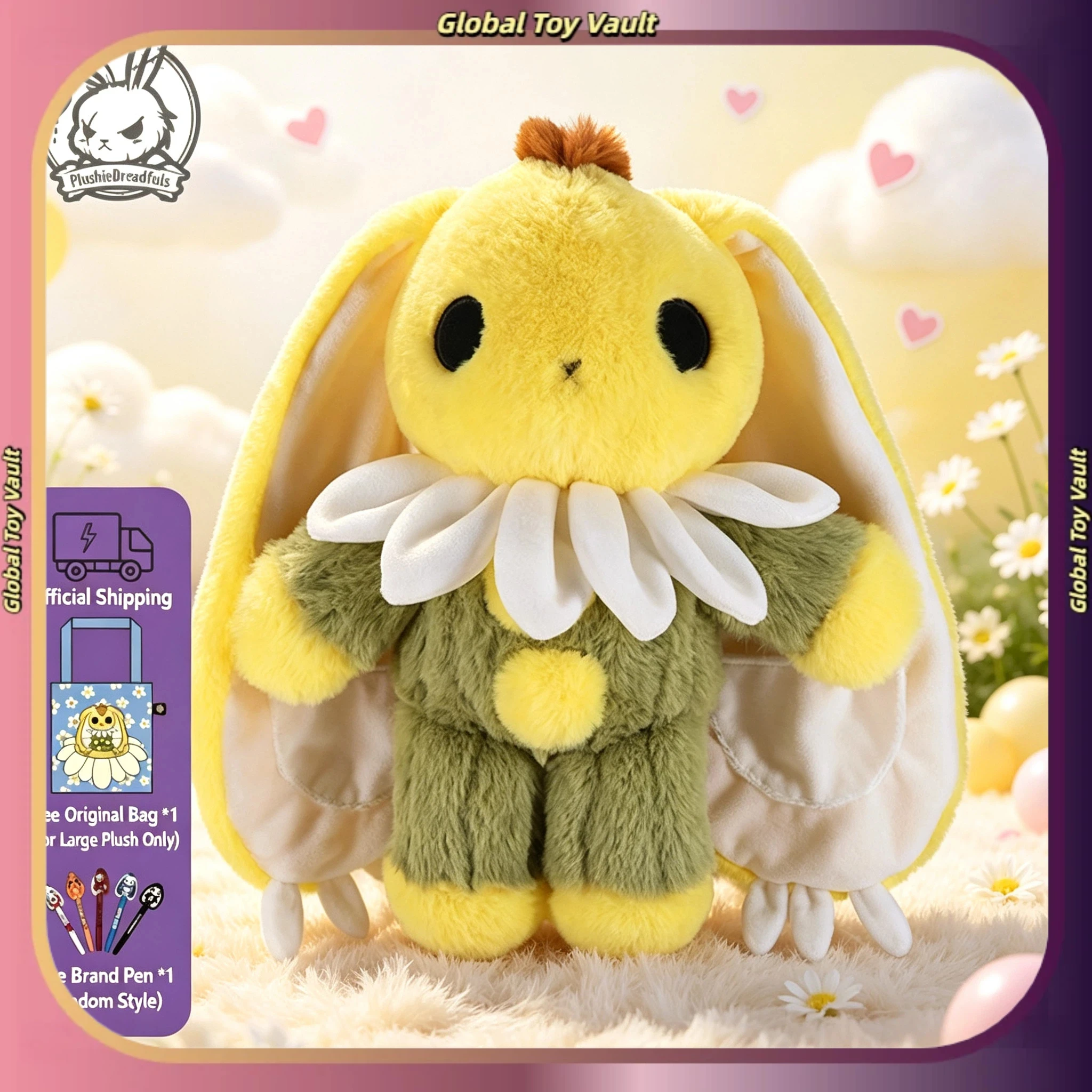 PLUSHIE DREAMULS Original Design Healing Soothing Trendy Play Plush Doll Chrysanthemum Rabbit Girl Cute Doll toy brithday Gift