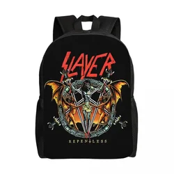 Custom Heavy Metal Rock Slayers Logo Travel Backpack Women Men School Laptop Bookbag Band College Student Daypack Bags