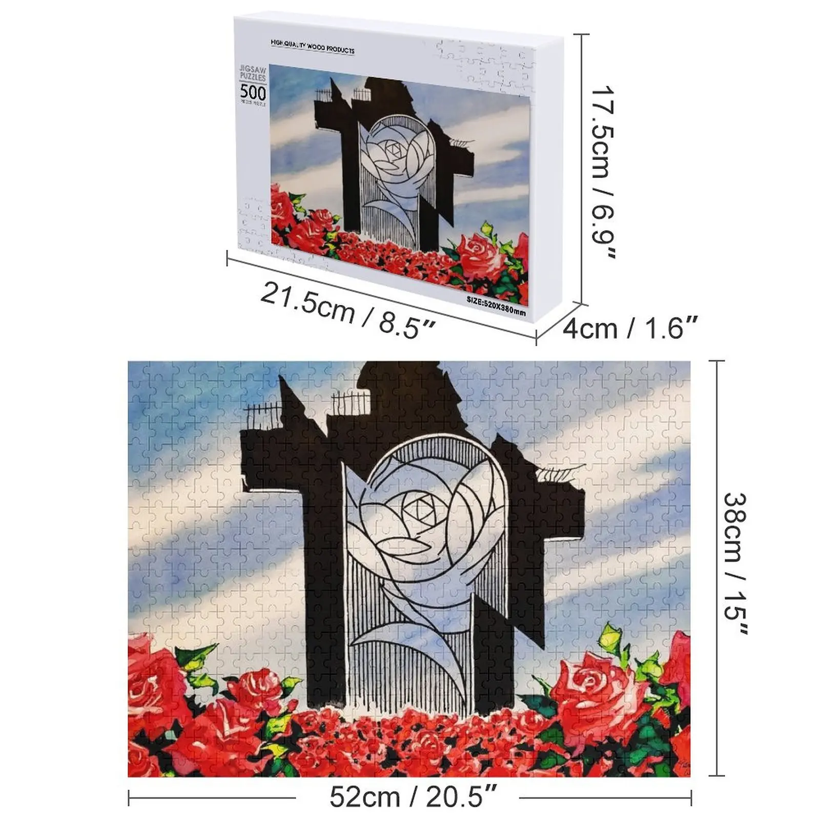 Utena Rose Gate Puzzle Holz für Erwachsene Anime Custom Puzzle