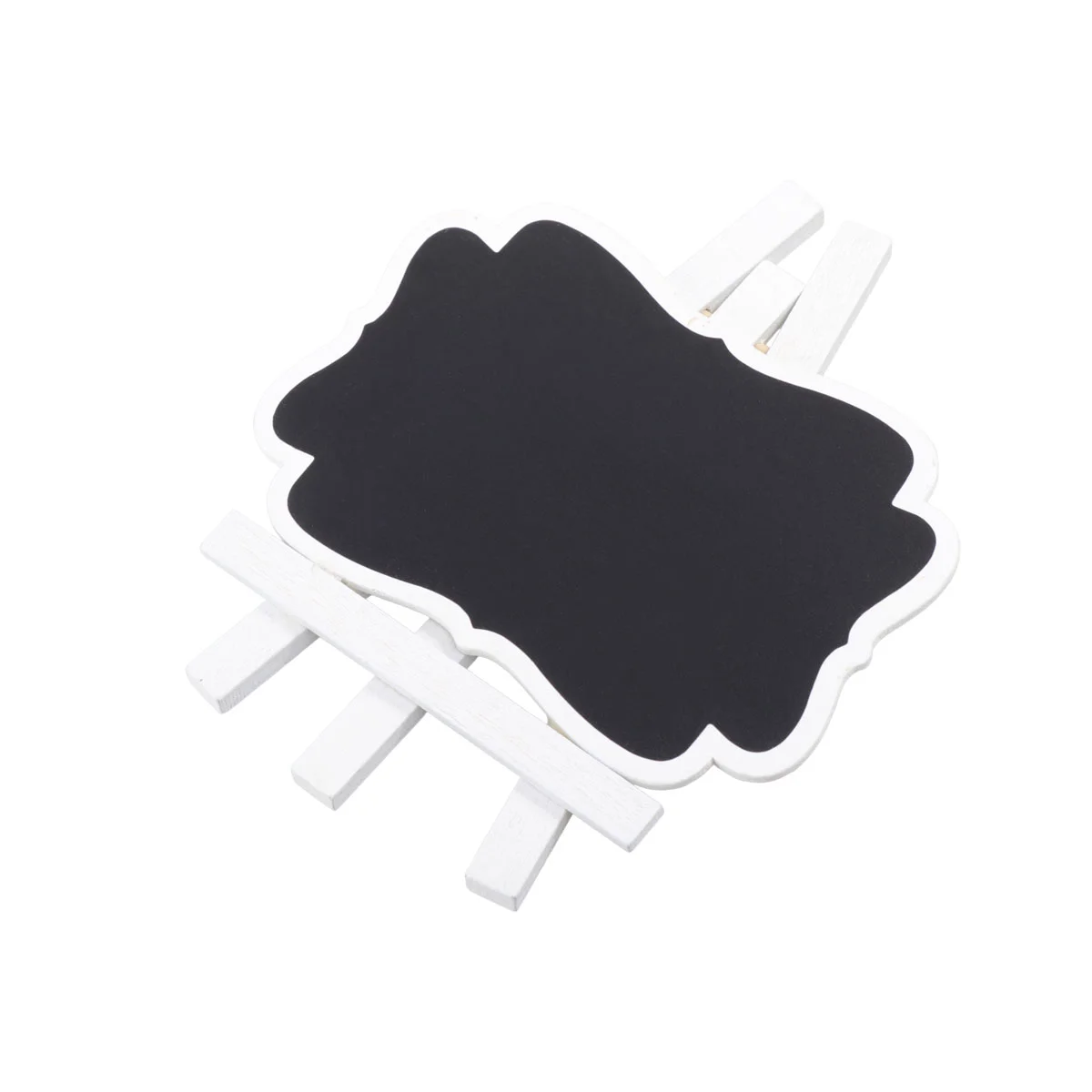 12 Pcs Mini Chalkboard Signs Seat Display Chalkboards Ornaments White Wooden Tag Blackboard