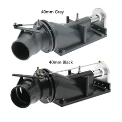 40mm RC Boat Thruster Jet Pump Set Water Pusher  For 80cm-120cm RC Jet Boat High Quality Black Solid Plastic Upgrade Accessories