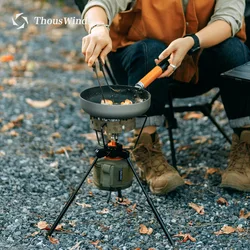 Thous Winds Camping Gas Tank Stove Base Holder, Gas Tank Stabilizer Shelf Stand, Gas Canister Tilting Prevention Tripod Stand