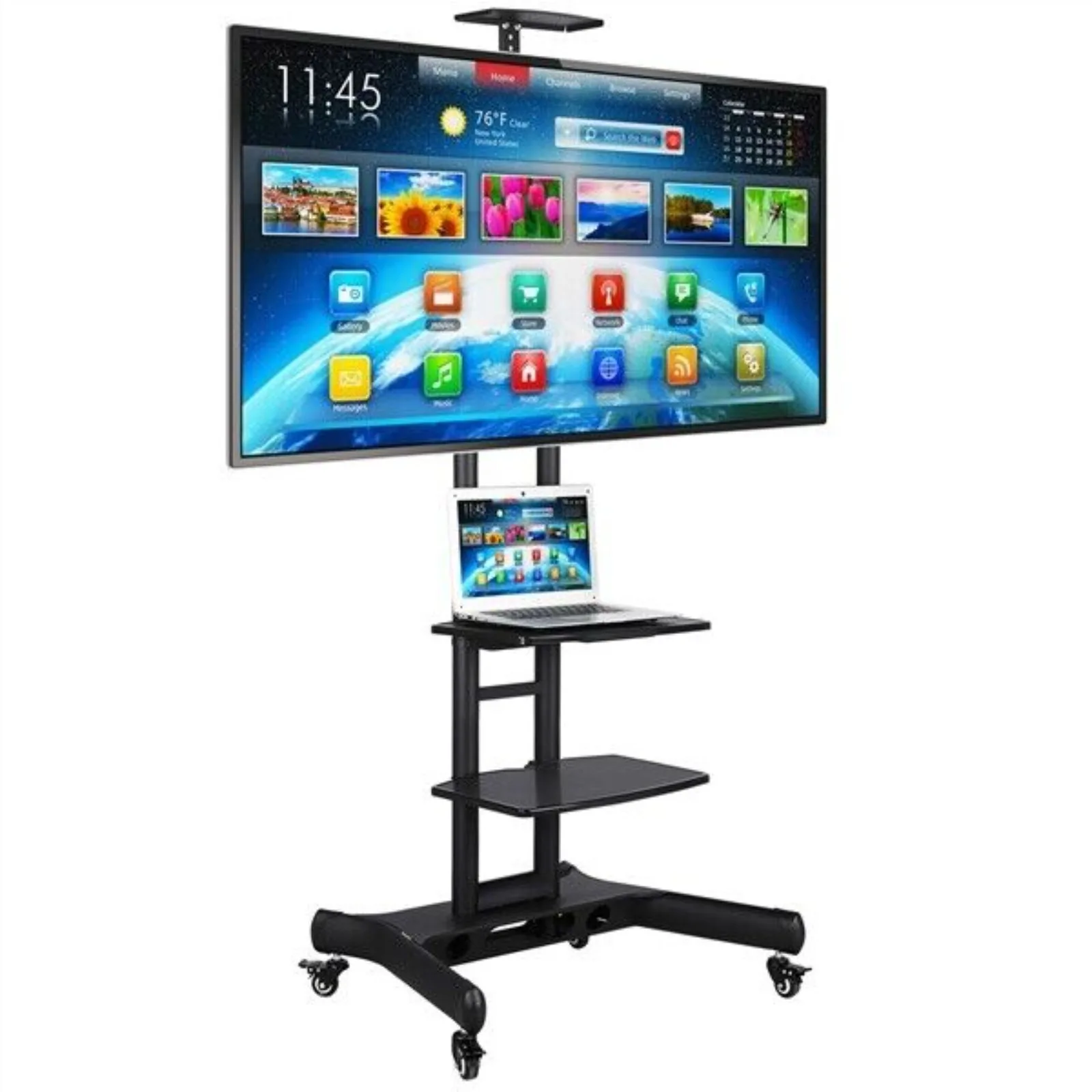 

Universal Flat Screen TV Carts Stand Mobile TV Console Stand w/Mount for 32-75" United States