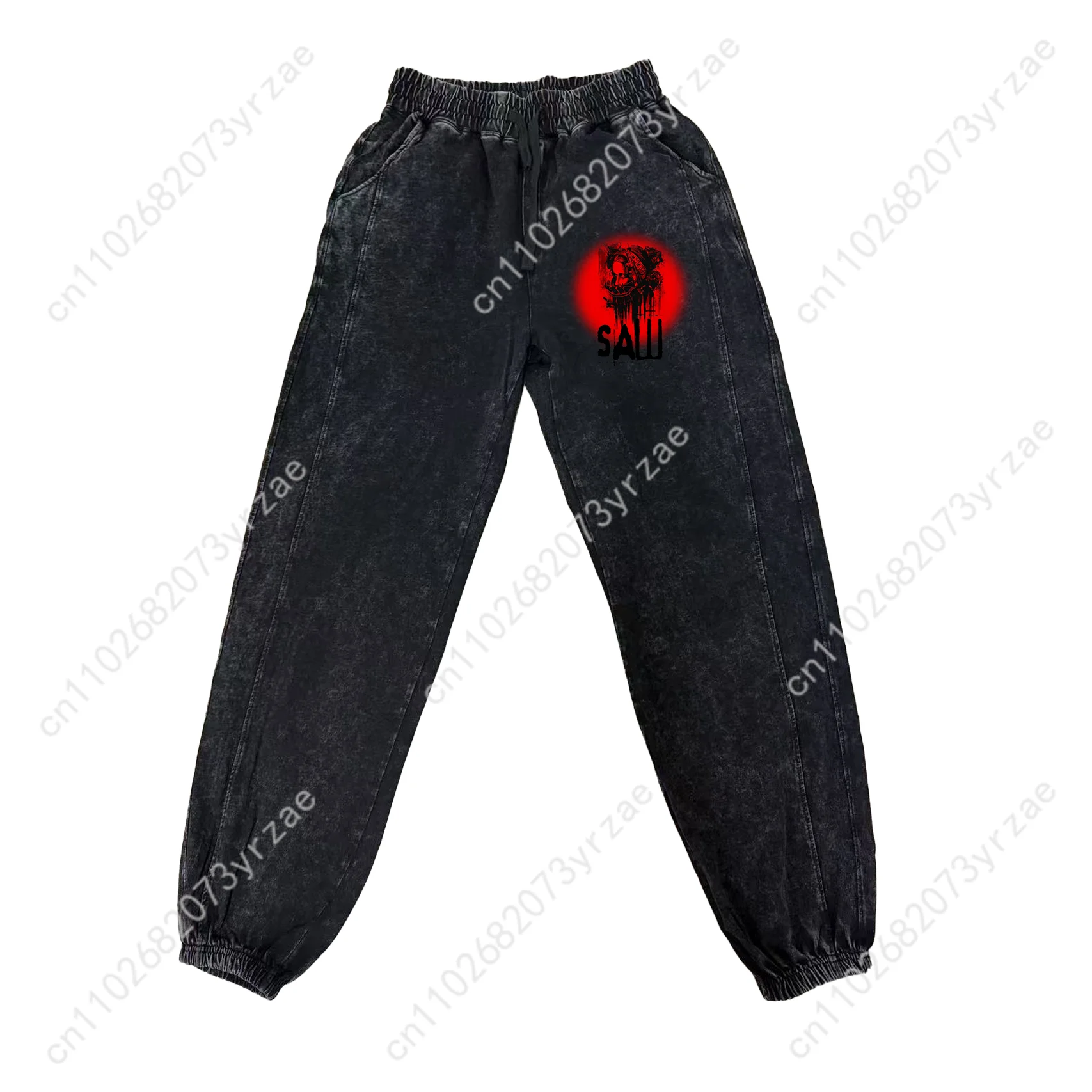 Saw Man Woman Teenager Retro Vintage Trousers Pants Vintage Cotton Elastic Sweatpants Personalized Pattern Print Customize Pant