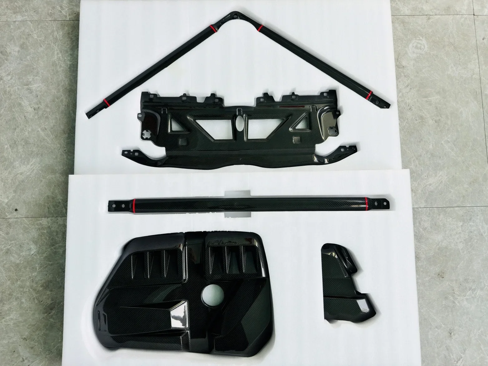 NEW Dry Carbon Fiber High Performance Accessories Set For  G80 M3 G82 M4 G87 Engine Cover Compartment Battery Cover Interior