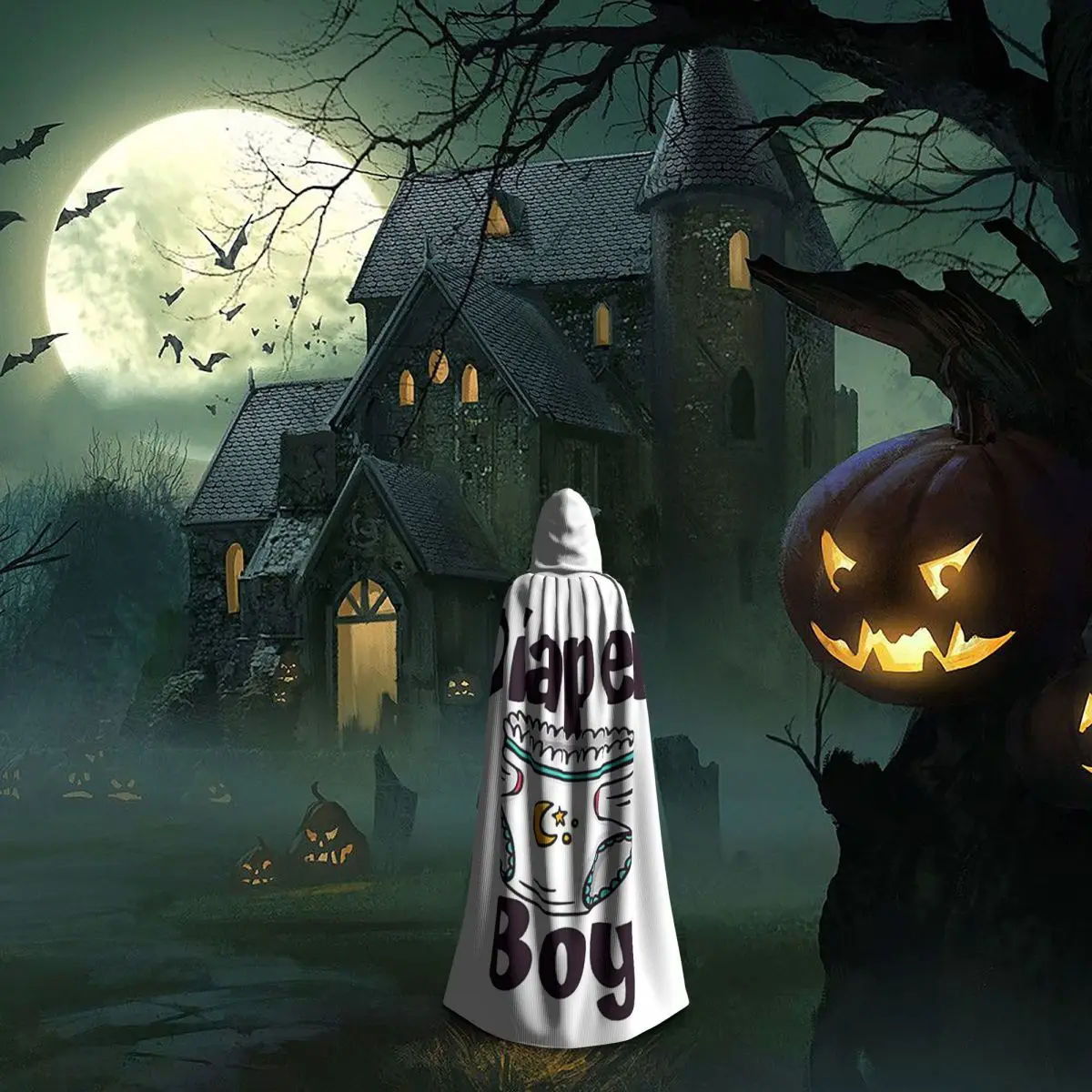 Abdl fralda menino ddlg adulto bebê fralda longa com capuz capa bruxa traje medieval cosplay capa halloween vampiro adulto unisex