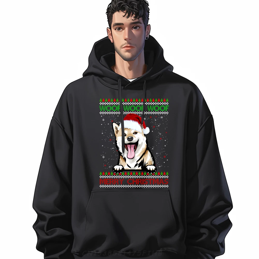 

For Dog Green And White Graphic Hoodies Polyester Fiber Hoodies Men Oversize Long Sleeve Vintage