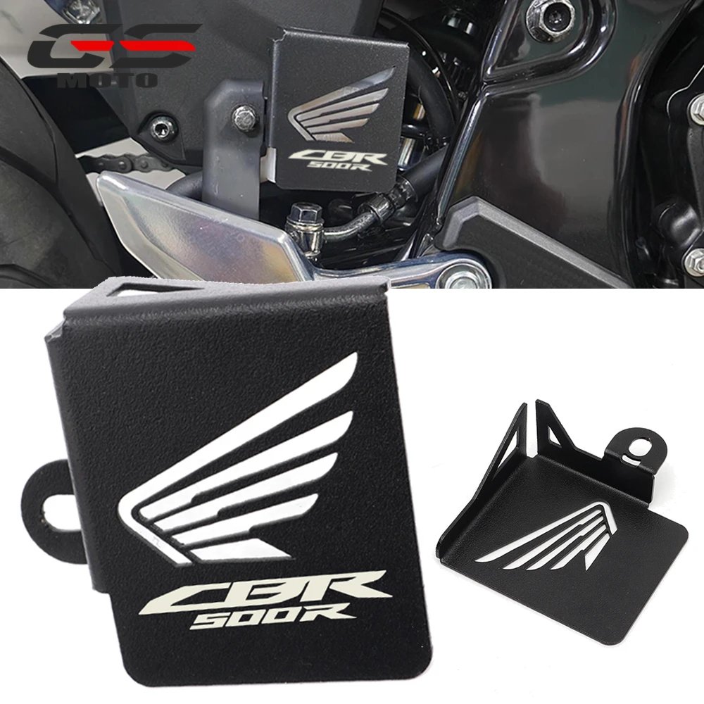 Cubierta de depósito de líquido de freno trasero, Protector de tanque de aceite, accesorios de motocicleta, diseño ahuecado para Honda CBR500R, CBR