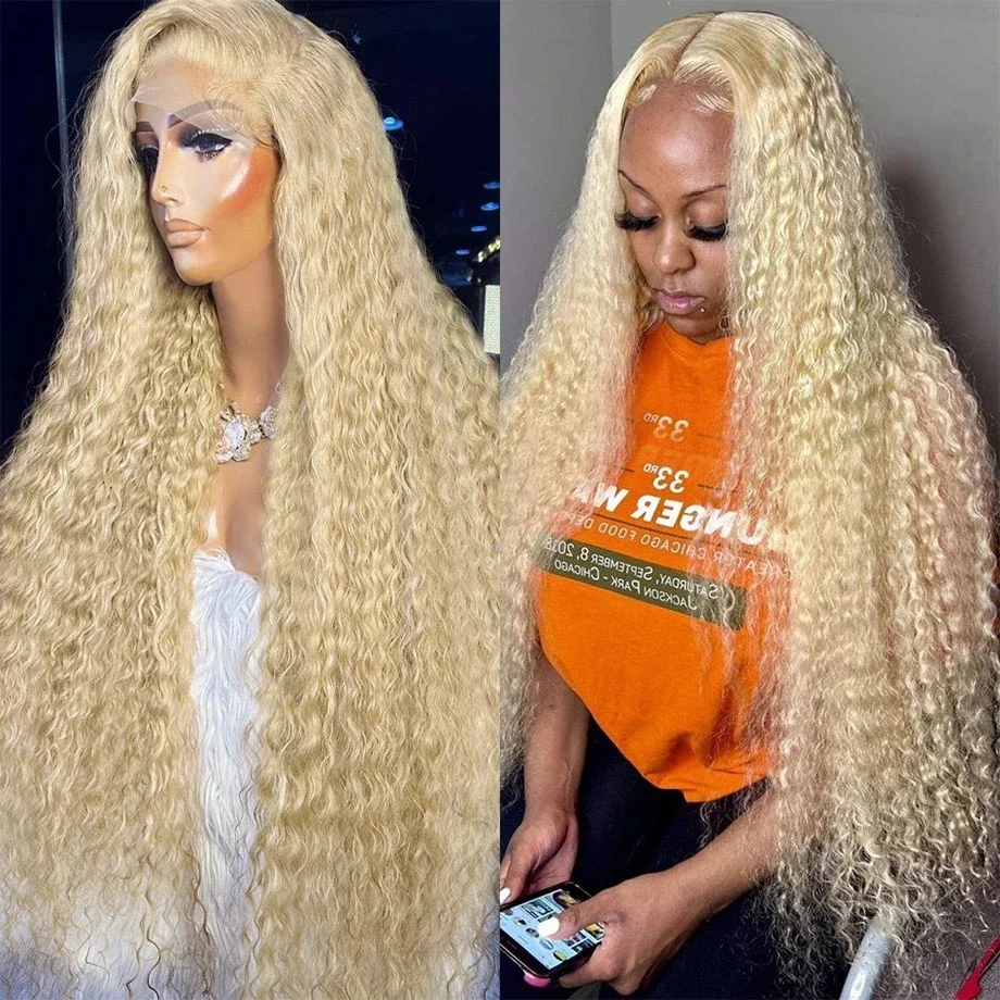 

300 Density 613 Hd Transparent Lace Frontal Wig 13x4 Deep Wave Wig 30 40 Inch Brazilian Lace Front Wig Human Hair Water Wave