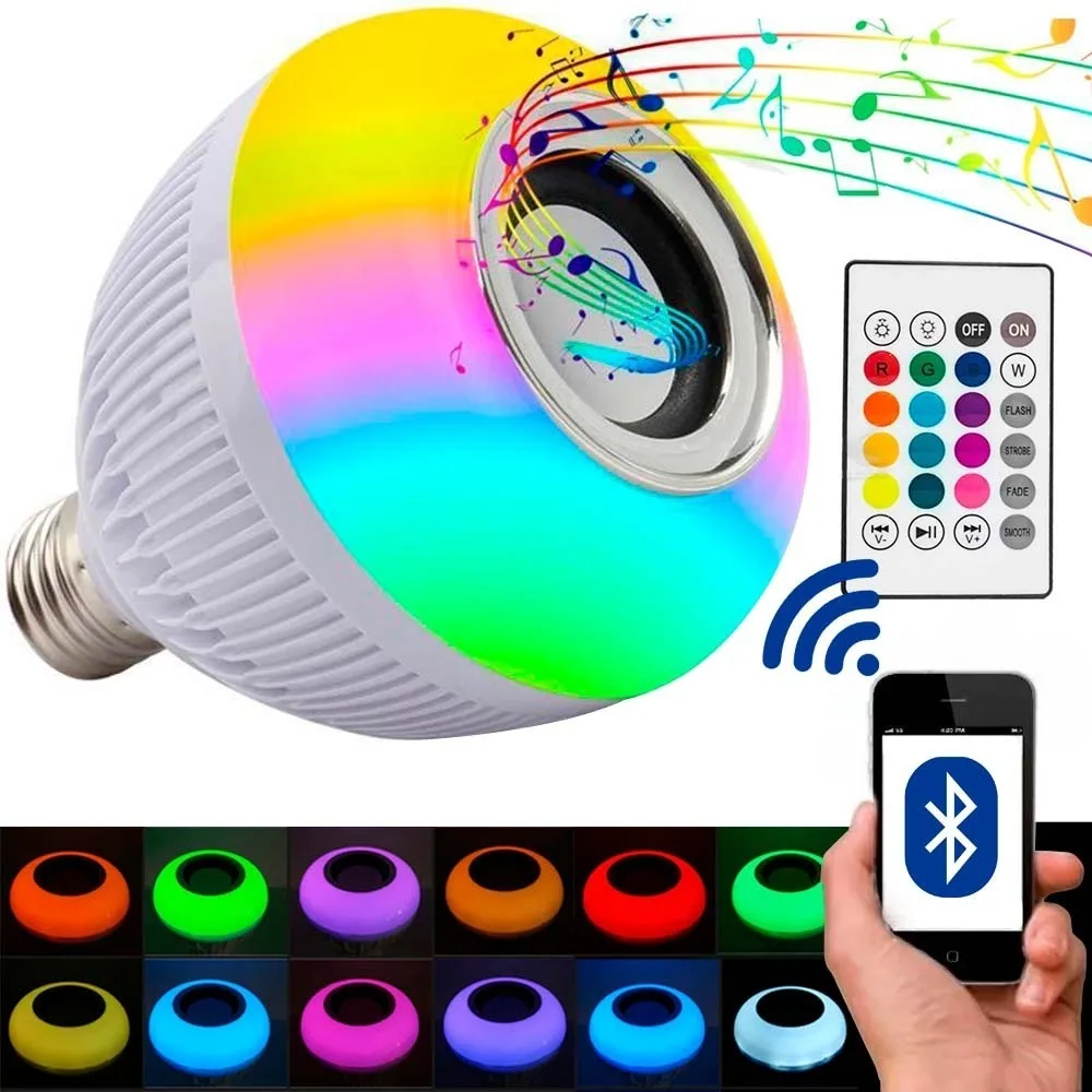 Light Led Rgb Bluetooth Music Box Sound Party Music