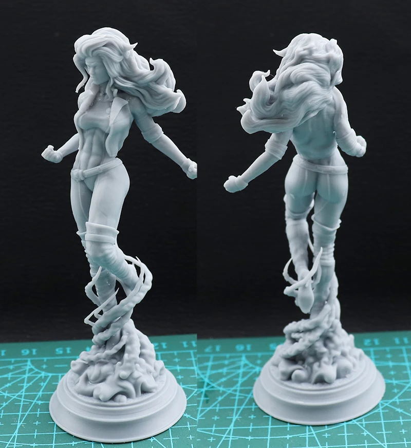 100mm 10cm Resin Model Kits Forest Female Warrior Figure Unpainted No Color RW-474