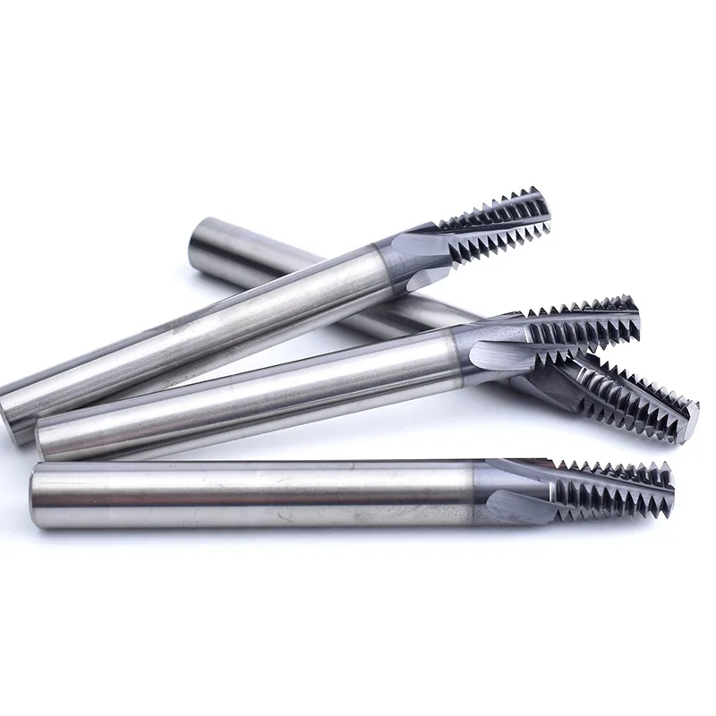 CNC 55 Degree Tungsten Steel All Thread RC Inch Taper Sealing Pipe Thread Milling Cutter BSPT 1/16 1/8 1/4 3/8 1/2 mill cutters