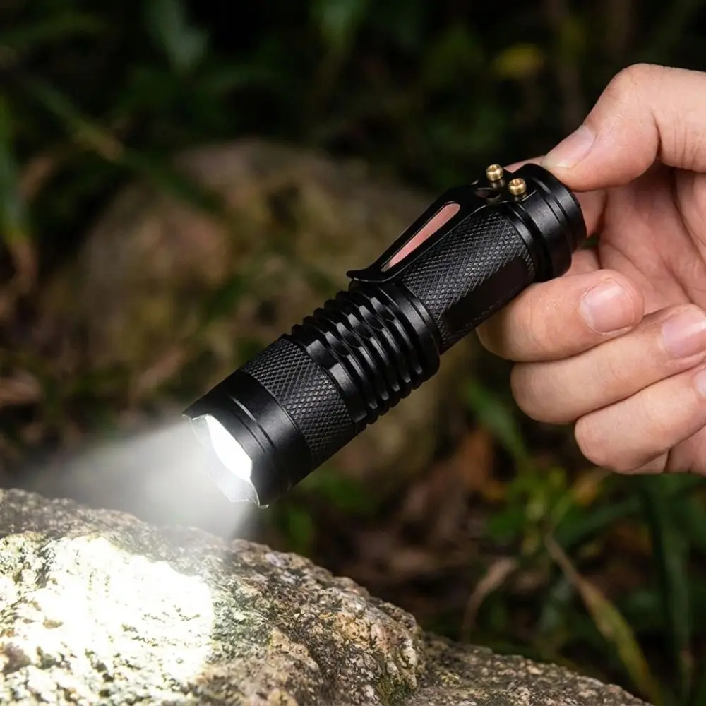 Aluminum Alloy LED Zoom Flashlight Super Bright Waterproof High Lumen Outdoor Torch Anti-slip Body Adjustable Focus