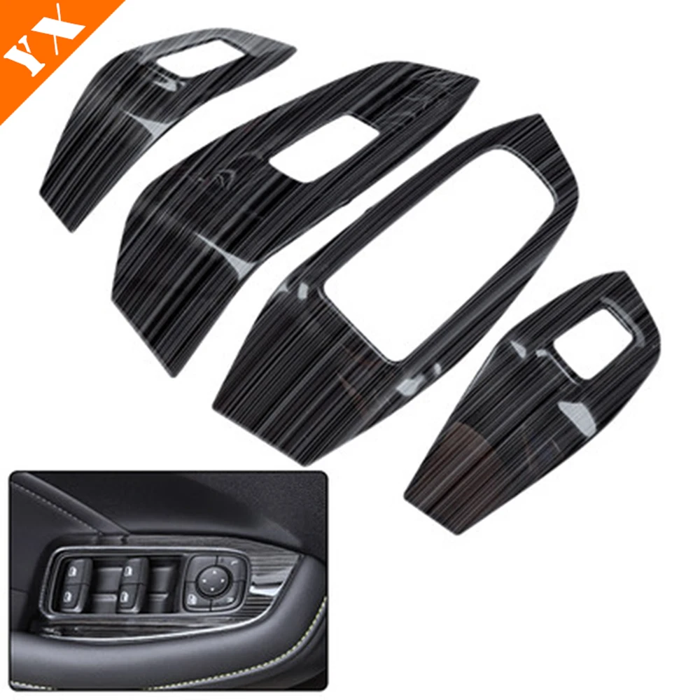 For Roewe I5 Accessories 2021 2022 2023 Stainless Black Trim Car Window Glass Lift Center Console AC Conditioner Switch Panel