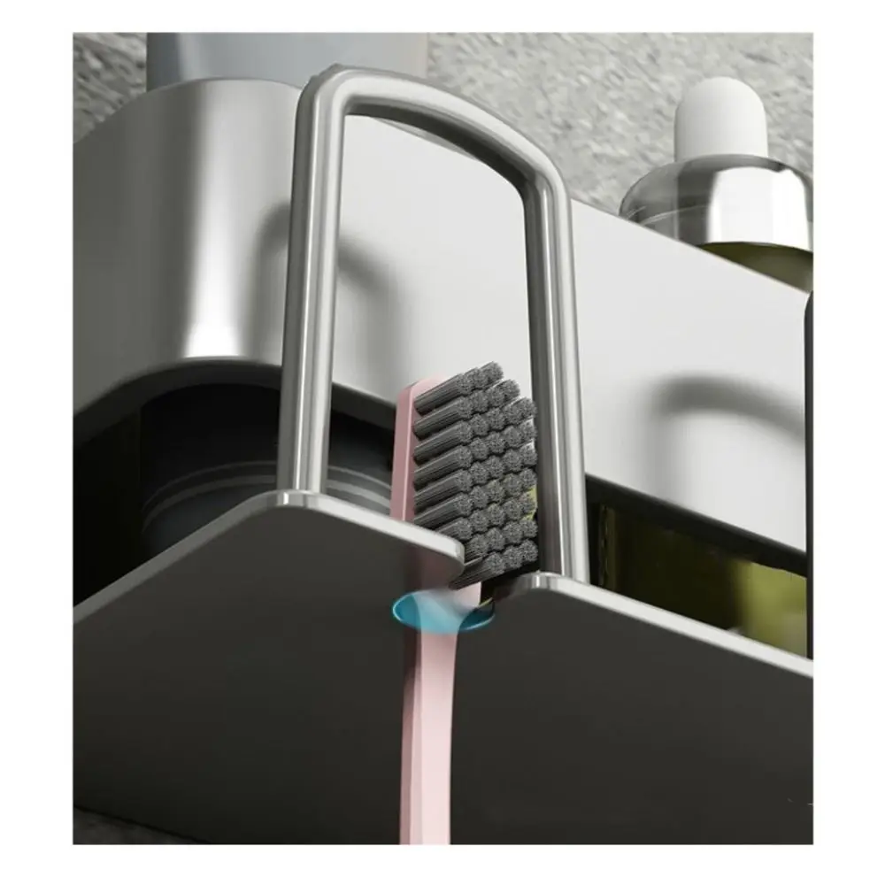 

Прочный несущий держатель зубной щетки без перфорации, установка, настенные аксессуары для ванной комнаты, практичная стабильная