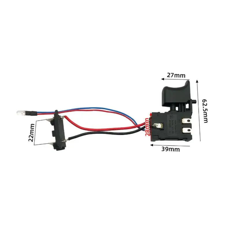 Quality 21V Universal Electric Drill Speed Controller, Dustproof Plastic Push Button, Cordless Device, One Unit