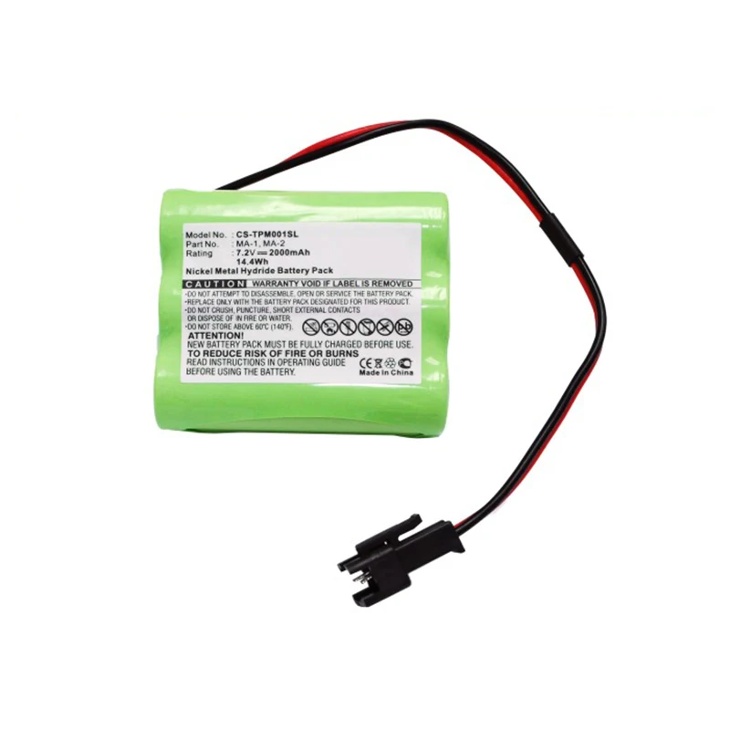 Fanhua 2000mAh بطارية 7.2 فولت الصوت استبدال البطارية متوافق مع تيفولي PAL iPAL راديو MA-1 مللي أمبير-2 مللي أمبير-3 متوافق 2 سلك