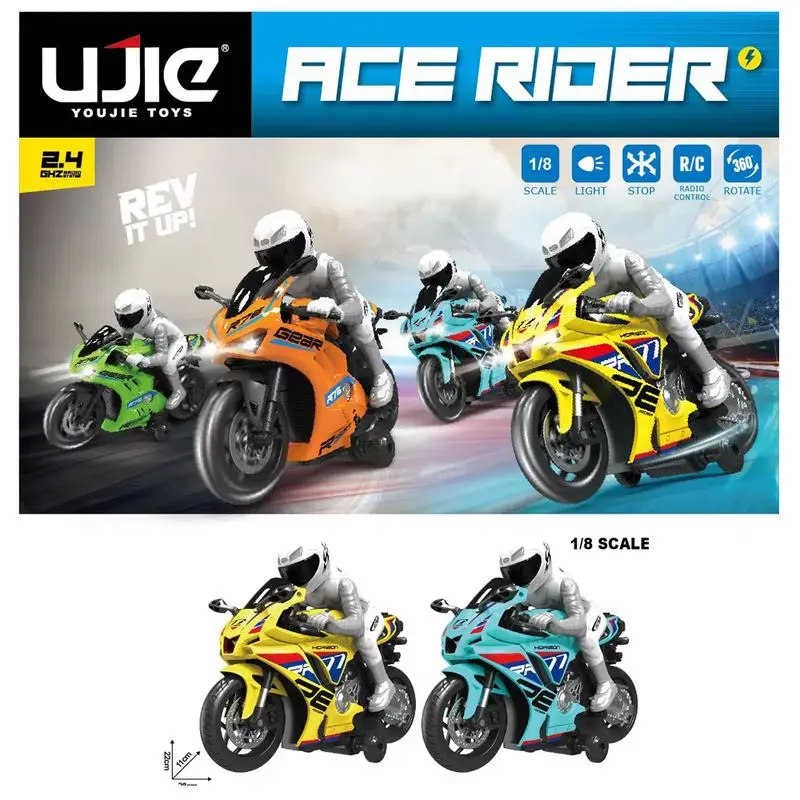 53 cm grootschalige RC stuntmotorfiets interactieve decompressie F1 formule Racing Drift speelgoed voor kinderen kerstcadeau