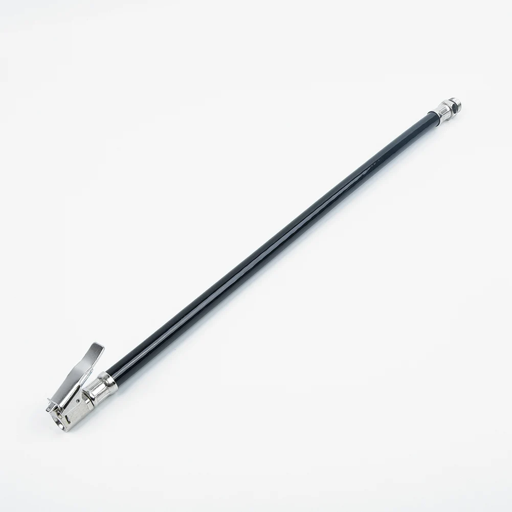 Flexible Car Inflator Hose Lock on Rubber Spare Parts Truck Automobile Bicycle Clip Chuck Fitting Pressure Meter