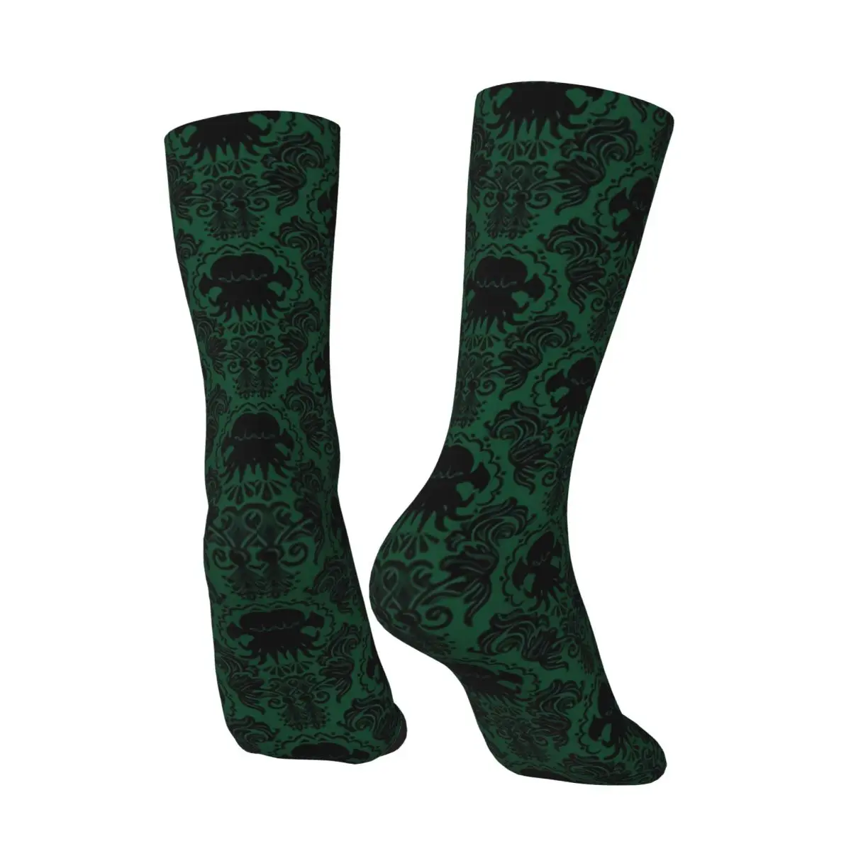 Old One Damask Happy Men's Socks Vintage Cthulhu Mythos Street Style Seamless Crew Sock Gift Pattern Printed