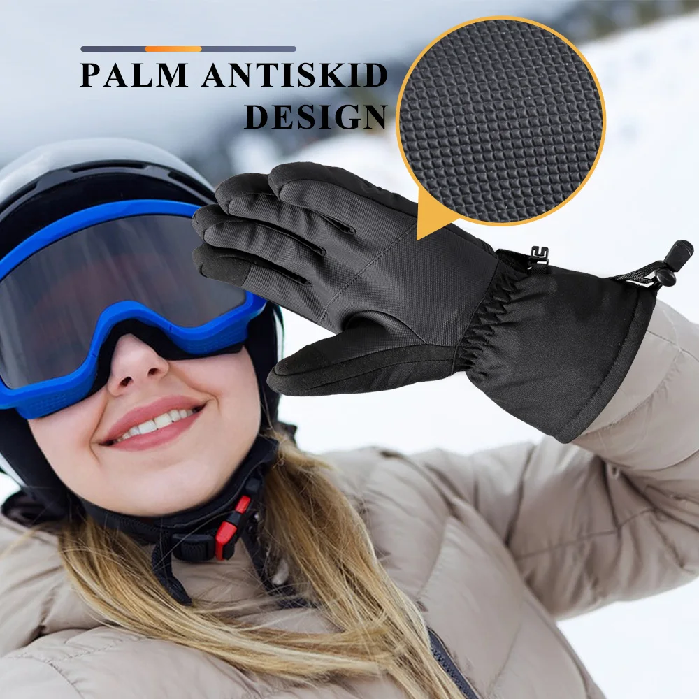 Winter Ski Gloves Warm Non-slip Touch Screen Waterproof Snow Cycling Snowboard Sports Gloves Outdoor Accessories for Men Women