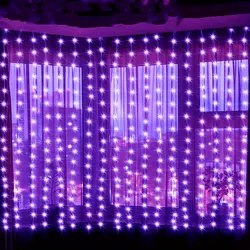 3/4/6M USB 8 Modes Window Curtain String Lights Remote Christmas Fairy Garland Lights for Party Wedding Holiday Bedroom Decor