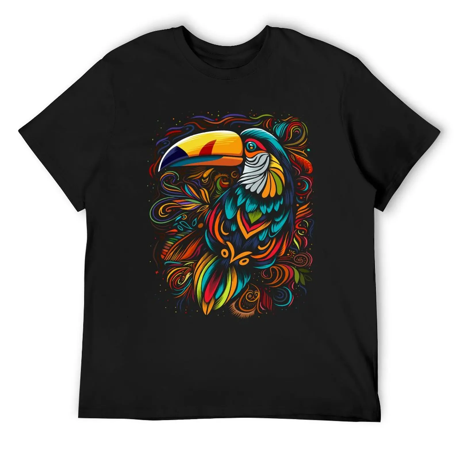 

tribal tropical toucan T-Shirt tshirts personalised vintage tops graphic tee shirt men clothings