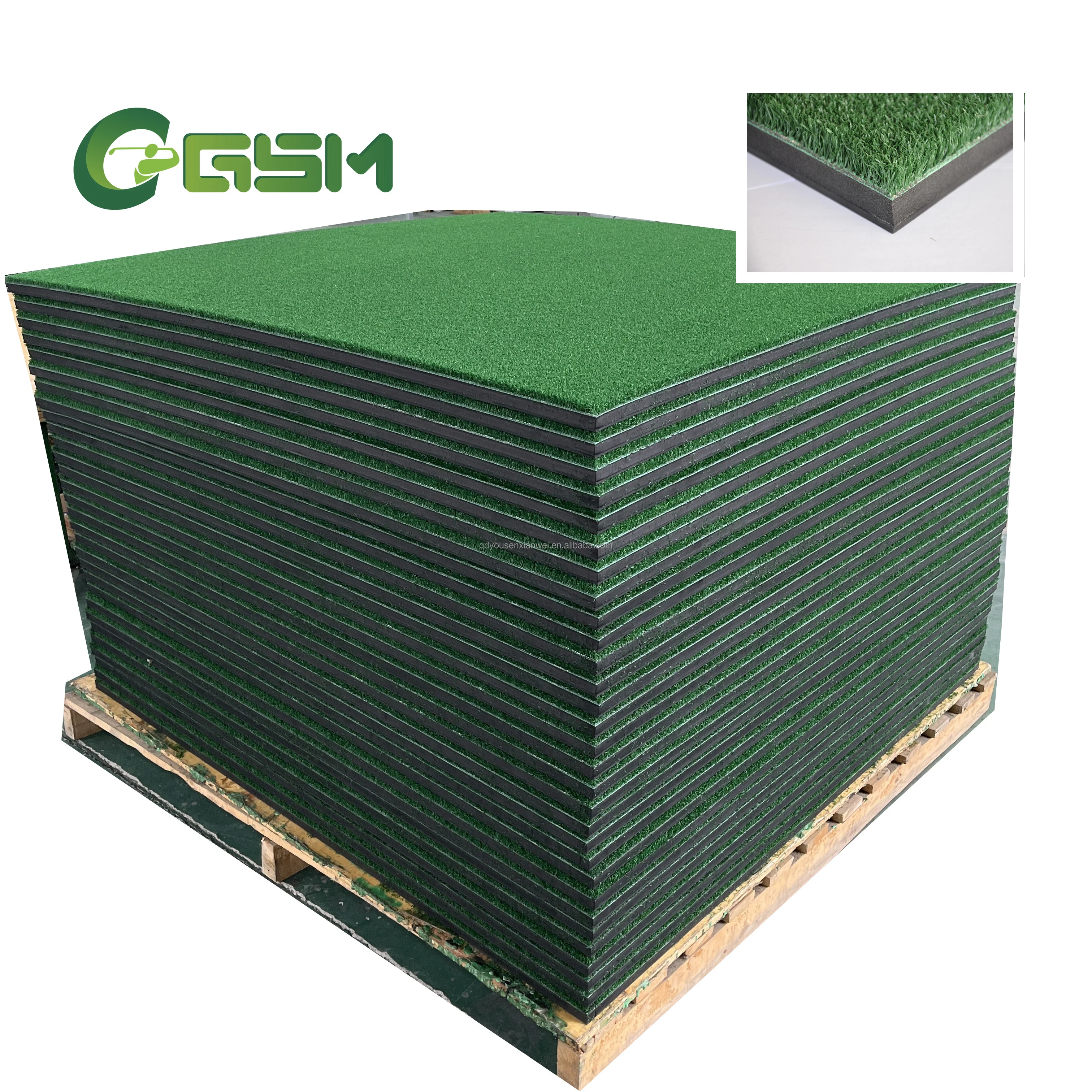 Driving Range Heavy a Rubber Base Swing Impact Golf Hitting Mat