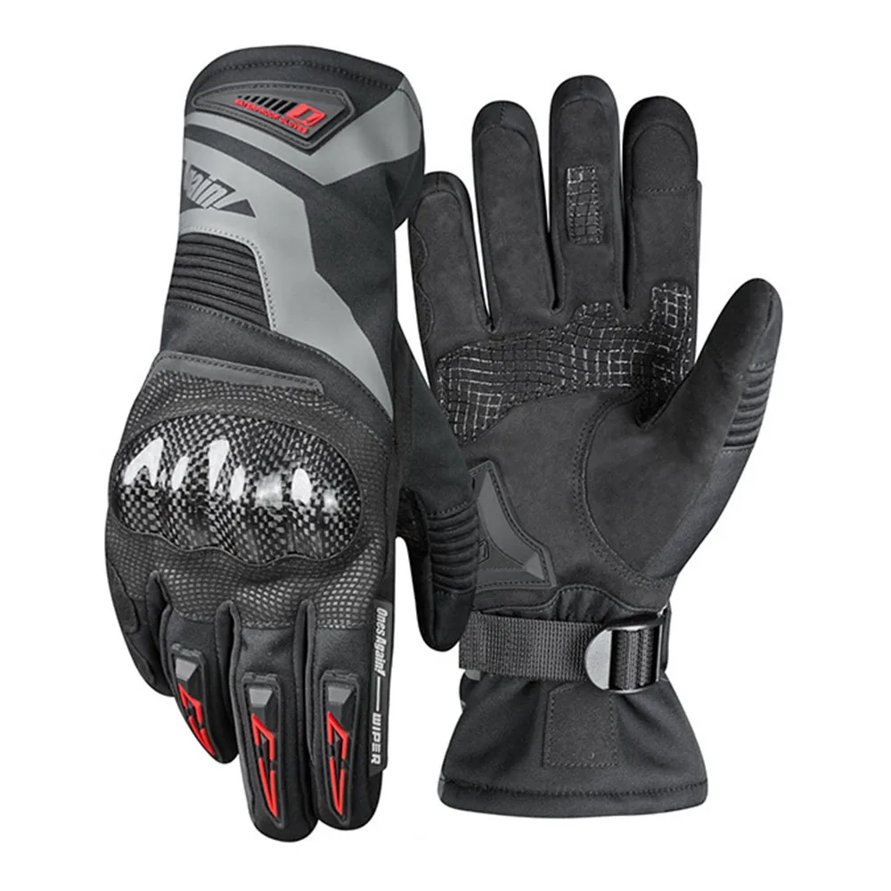 

Winter Glove Man Leather Keep Warm Biker Man Accessories Waterproof Cycling Gear Windbreak Motorcycle Accessories Anti-fall