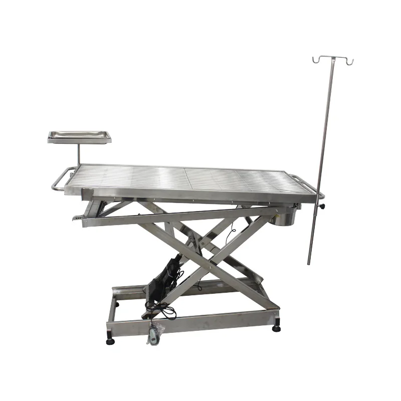 Stainless Steel Pet Operating Table: Electric Lift, Constant Temp Dissection & Multi-functional Disposal Table