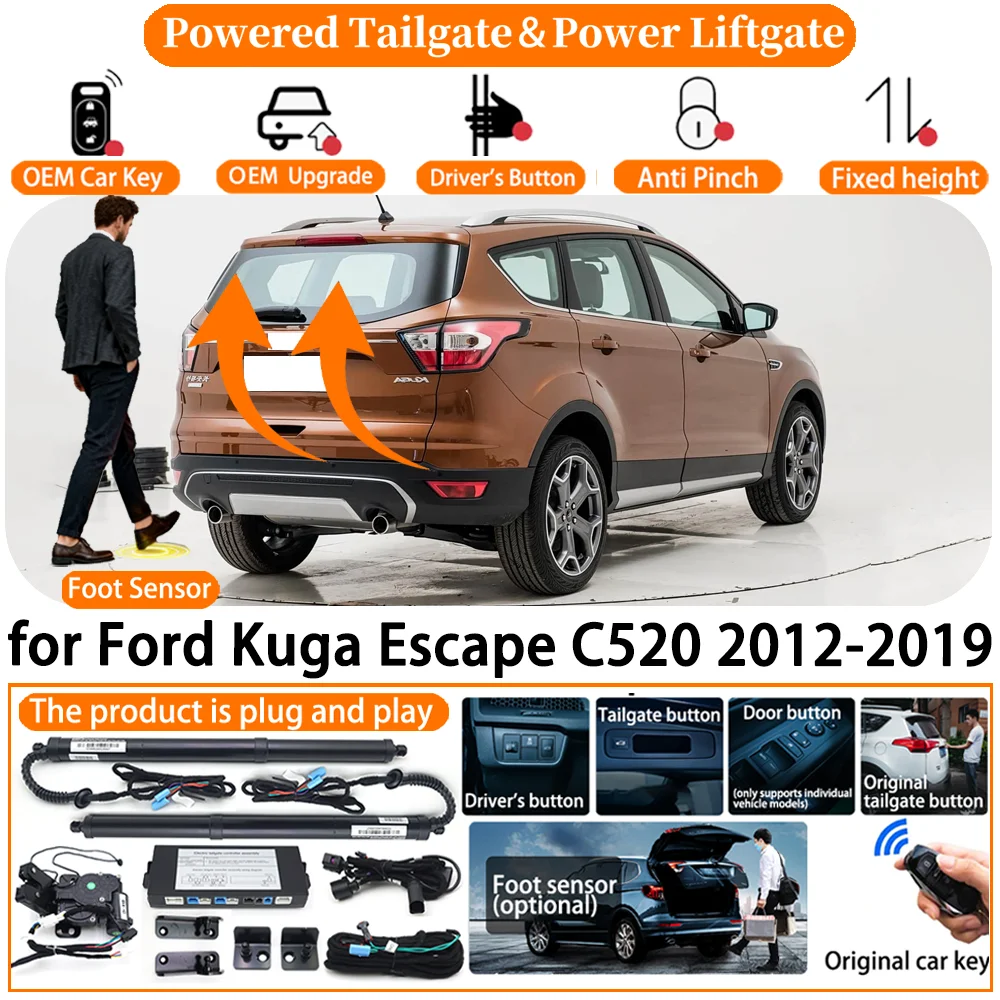 

Car OEM Smart Powered Tailgate system for Ford Kuga Escape C520 2012-2019 Automatic Electric Power Tailgate Tail Gate Lift kit