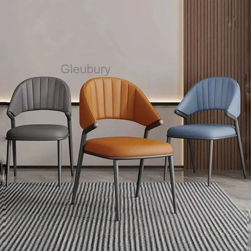 

Set Of 2 Minimalist Dining Chairs Luxury Aesthetic Trendy Premium Dining Chairs Modern Upholstered Chaise Restaurant Furniture