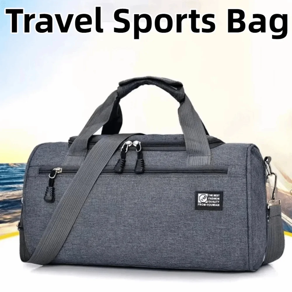 

Portable Travel Duffel Bag Large Capacity Waterproof Women's Fitness Handbag Shoes Compartment Durable Travel Luggage Bag