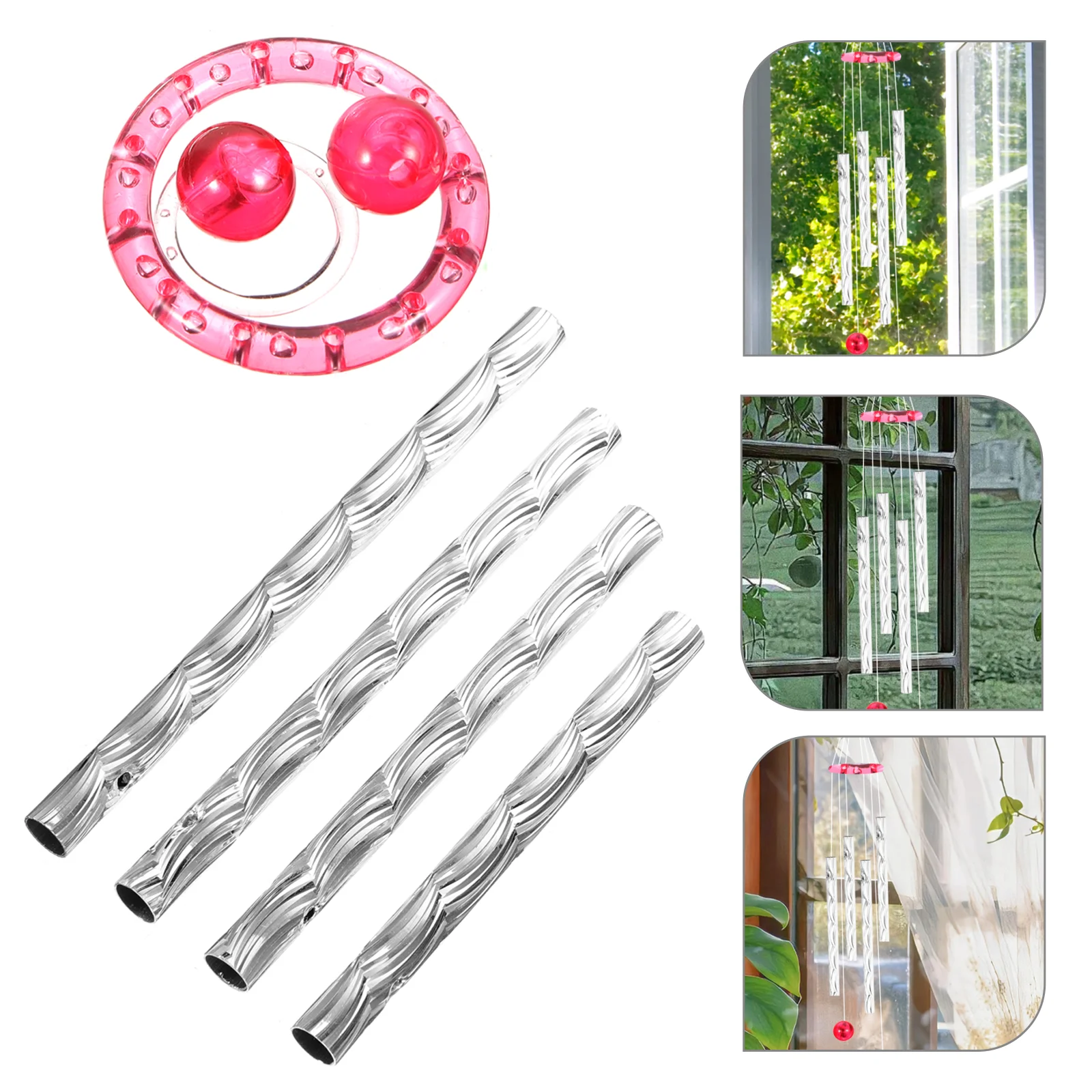 Wind Chimes DIY Materials Tube for Pleasant Sound Parts Metal Tubes Kids Plaything Decoration