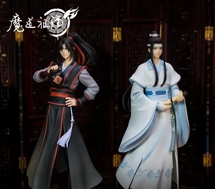 Genuine Mo Dao Zu Shi Model Anime Figures Model Wei Wuxian Lan Wangji Pvc Mdzs Desktop Peripheral Decoration Pendant Toys Gift