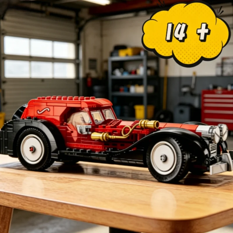 Neues 101 Dalmatiner Cruella De Vil Bausatz-Spielzeugauto, Lieblingsfahrzeugmodell der Fans, Geschenk für Erwachsene