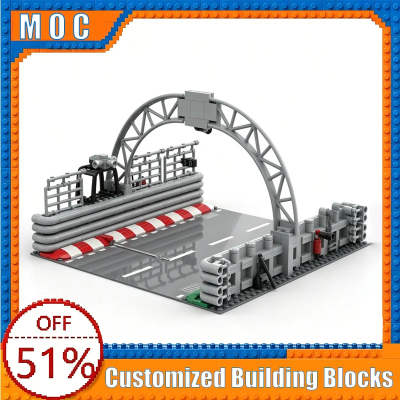NEW 520 Parts Octan Race Track Straight Section Model Building Blocks Assembly Educational Toy Creative Collection Birthday Gift