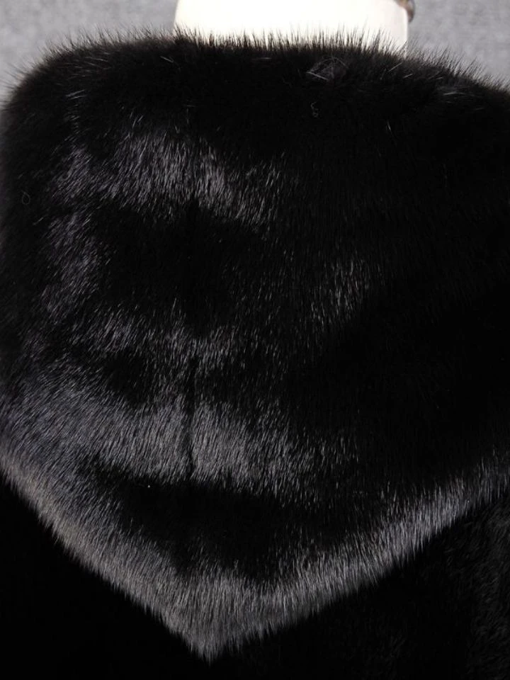 

Зимнее пальто Thiened ort, мужское водостойкое норковое бархатное пальто большого размера с капюшоном, теплое кожаное пальто из искусственного меха для мужчин